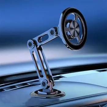 Magsafe сильная магнитная подвеска, масштабируемый автомобильный телефон, навигационный приборный стол, вращающийся магнитный кронштейн для автомобильных поставок 1 PCS розового золота