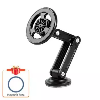 Magsafe Сильный магнитный автомобильный держатель для телефона Безопасный складной держатель для мобильного телефона с вращением на 360 градусов Кронштейн GPS-навигатора для приборной панели или лобового стекла