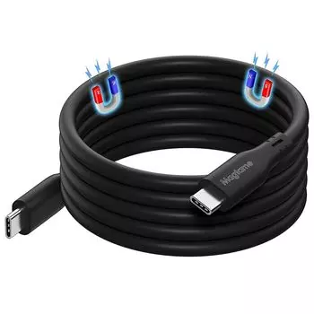Magtame type c cable silicon material Magnetic attraction prevents tangling type-c cable PD60W fast charging ctoc cable 480Mbps data transfer
