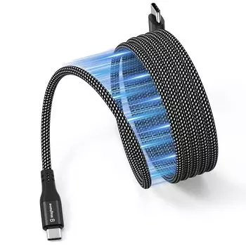 Magtame USB C Fast Magnetic Tangle Type C Shape Memory USBC USBC кабель Металлический соединительный кабель Двойной нейлон Совместимость с кабелем, зарядка, адсорбция,