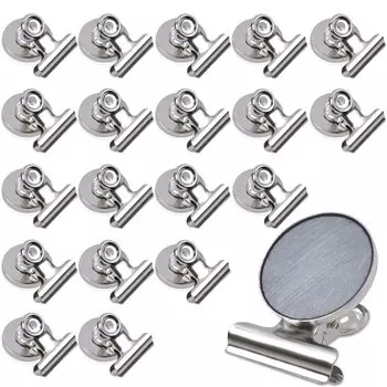 MAGXCENE 20 штук магнитных зажимов прочные металлические магнитные зажимы магниты на холодильник белая доска карта школьная доска офисные принадлежности крючки зажимы для
