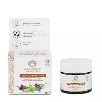 Maharishi Ayurveda Бальзам Пирант от боли в суставах | Помогает уменьшить боль в мышцах и суставах | Расслабляет мышечные спазмы и растяжения | Упаковка из 2 штук по 25 мл