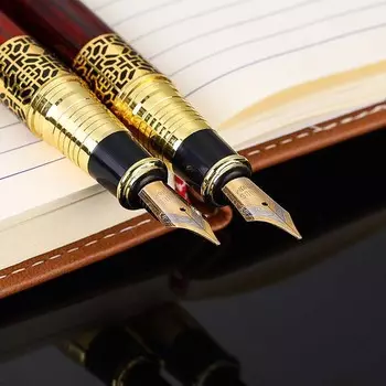 Mahogany Grain Pen Simple Fashion Highlight Temperament Writing Smooth Suitable for Gifts, Office, Study