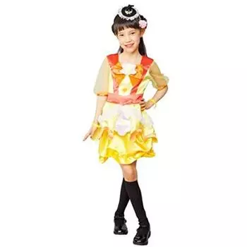 Mahou Tsukai Cure Magical Topaz Transformation Pretium Kids Costume Girls PreCure! 95cm-115cm жёлтый