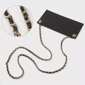 Mahuangshi SP-28 Caviar Pattern Convertible Shoulder/Crossbody Bag with Chain Strap and T-Buckle