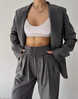 Mai Vanya Антрацитовый Пиджак Пиджак Комплект