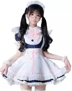 Maid Gothic Cosplay Gothic Lolita комплект с сексуальным кофейным развлечением милый косплей короткие рукава [Shou-ki Manufacturing] наряд, Лолита, Мо, наряд,