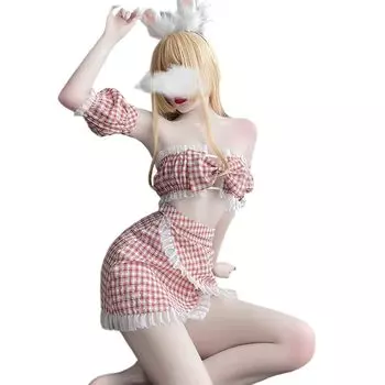 Maid Maid Clothes Sexy Cosplay Erotic Extreme Erotic Costume Lingerie Underwear Sheer See Through Babydoll One Piece Apron Cute Moe Uniform Costume