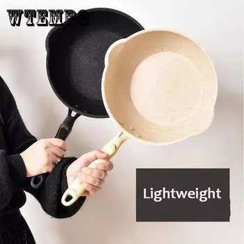 Maifan Каменная антипригарная сковорода вок Сковорода Индукционная плита Газовая плита Сковорода без маслянистого дыма Вок Суповая кастрюля 20cm
