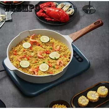 Maifan Каменная сковорода с антипригарным покрытием, бытовая сковорода, индукционная плита, газовая плита, подходит 30cm белый