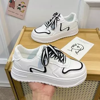 Maihui Xiaobai Shoes Женская новая женская обувь Нишевая повседневная обувь на платформе Универсальная спортивная трендовая обувь для доски 35