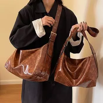 Maillard bag women s tote bag large capacity autumn and winter can be messenger 2024 new retro versatile shoulder commuter bag