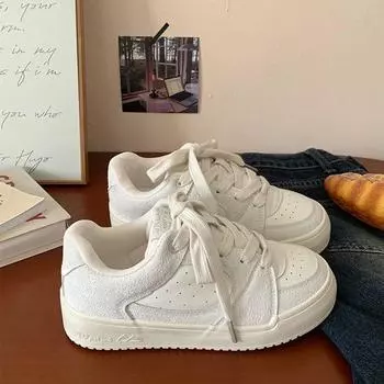 Maillard board shoes women s spring 2025 new trendy versatile platform white shoes niche bread shoes casual shoes 35 белый