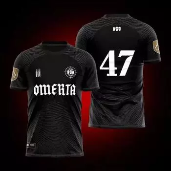 Maillot Omerta 47 Fs de Boxe Vero Impresso 3D Ao AR Libre Sportwear Camisa Respirvel Dos Homens Em Torno Do Pescoo Manga Curta Camiseta Roupas S