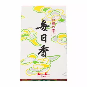 Mainichi Incense long medium size 5 pieces 17g x 5 incense sticks Nippon Kodo made in Japan sandalwood sandalwood fragrant wood approx.