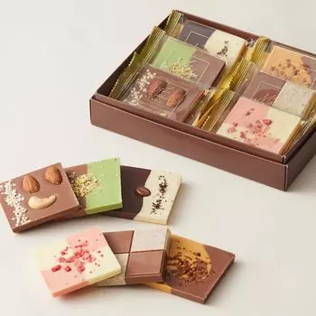 Maison 6 шоколадные конфеты поштучно [La Shirokane] Таблетки, кусочки, ассортимент, завернутые, упакованные, подарок, презент, конфеты,