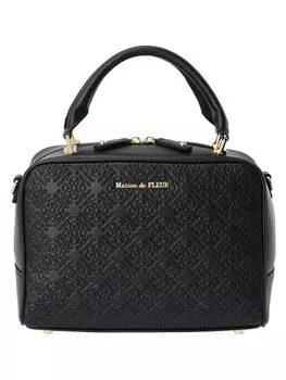 [Maison de Fleur] FLEUR Монограммная квадратная сумка-бостон для женщин 8A42F0J0300 Черный