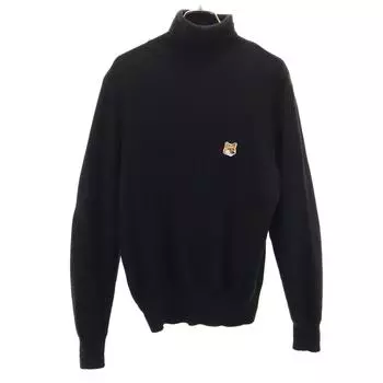 MAISON KITSUNE Long sleeve turtleneck sweater XS black knit Men s Used