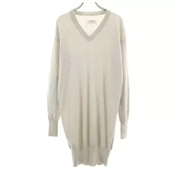 Maison Margiela made in Italy Long sleeve V-neck knit one piece S Women Used