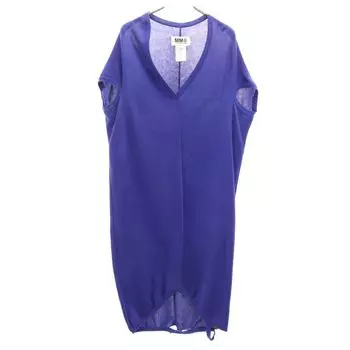 Maison Martin Margiela made in Italy No sleeve V-neck cotton knit one piece Women Used