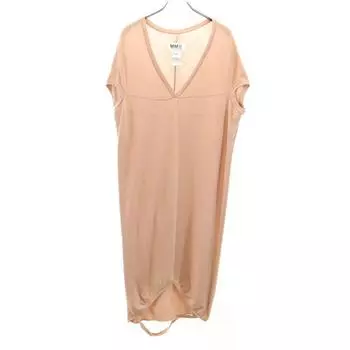 Maison Martin Margiela made in Italy No sleeve V-neck cotton knit one piece Women Used