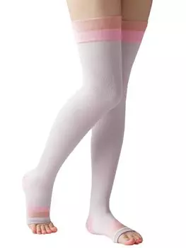 Maison Peony Compression Long Silk Open No Pregnant Knee For 1 Above the Made in Japan [Maison Peony] Socks, Type, Blend, Toe, Toes, Women, Maternity,