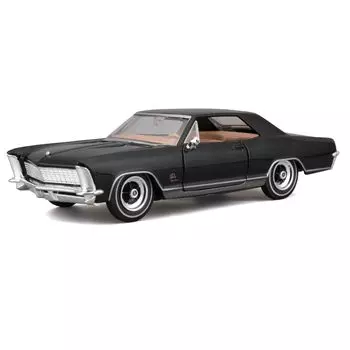 Maisto 1965 Buick Riviera Black Mini Car Diecast Car Готовый продукт 31214 BK 1/26