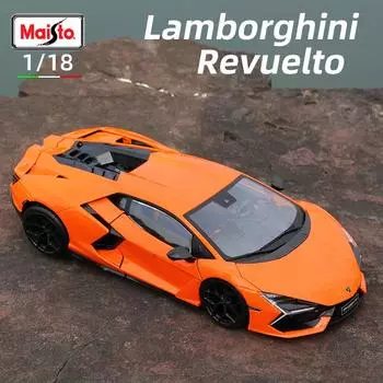 Maisto 1:18 Lamborghini Revuelto Car Model Hybrid SuperCar Die Cast Vehicles Toys Diecast Voiture Gift Collection оранжевый