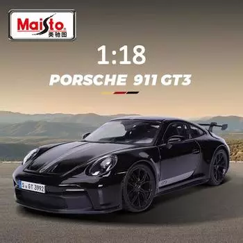 Maisto 1:18 Porsche 911 GT3 Lamborghini V12 Simulation Alloy Diecast Car Model Toys Ornaments Sports Car Gift Collection