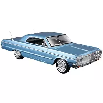 Maisto 1/26 chevrolet impala 1964 metallic blue Finished product