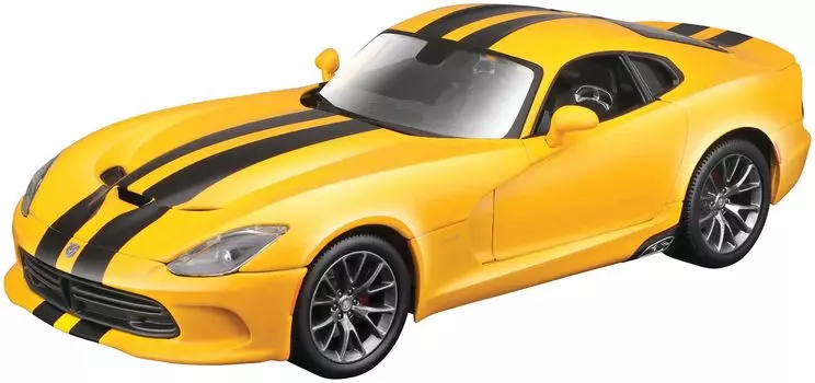 Maisto 2013 SRT Viper GTS Stripe Готовый продукт 1/18 Желтый/Черный