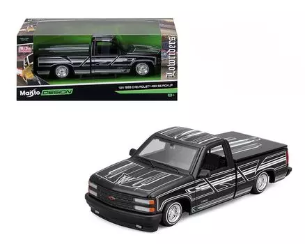Maisto Chevrolet 454 SS Pickup 1993 Lowrider Черный Maisto Lowrider MiJo Limited 1/24 [Товар] чёрный