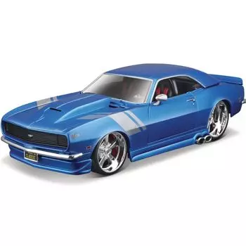 Maisto Chevrolet Camaro ZL1 1968 Blue Classic Muscle Series Mini Car Diecast Car Complete Product 32508 1/24 синий