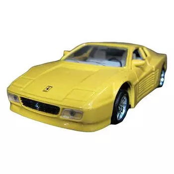 MAISTO FERRARI Ferrari 512TR Scale DIE CAST METAL BODY MODEL KID Yellow [Maist] 1/36 (8)