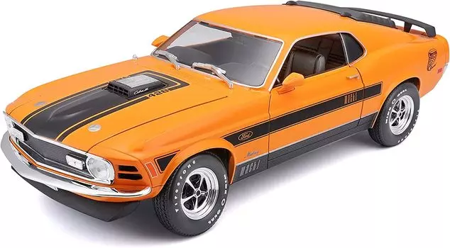 Maisto Ford Mustang Mach 1 1970 литой автомобиль мини-автомобиль готовый продукт оранжевый