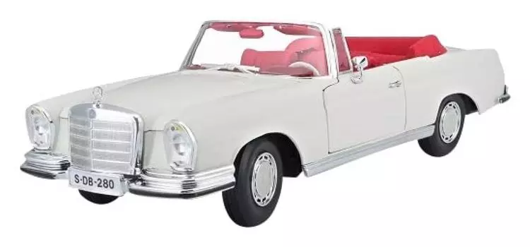 Maisto Mercedes Benz 280SE Cabriolet 1967 Кремовый Готовый продукт 1/18