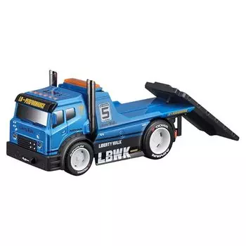 Maisto muscle machines series 1/64 JDM Liberty Walk flat bed R34 blue Finished product MS11546BL