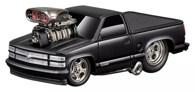 Maisto Muscle Machines Series MM 1993 Chevrolet 454 SS Black Finished Product MS15584BK 1/64