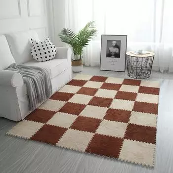 MAITA 10 шт. детский игровой коврик из пены Eva, мягкий плюшевый детский коврик, игровой коврик для детей, развивающий коврик для упражнений для ползания, игрушка 30*30*0.6cm белый