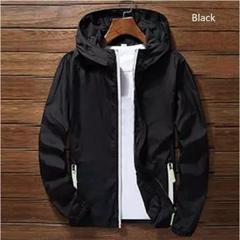 MAITA солнцезащитная одежда для мужчин и женщин, тонкая дышащая, быстросохнущая пара, солнцезащитная одежда большого размера, спортивная ветровка S чёрный