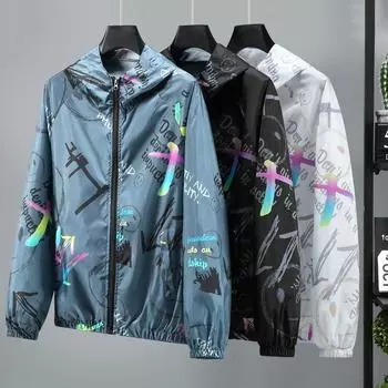 MAITA Тонкая дышащая быстросохнущая куртка Куртка с защитой от ультрафиолета S-5XL XXXL синий