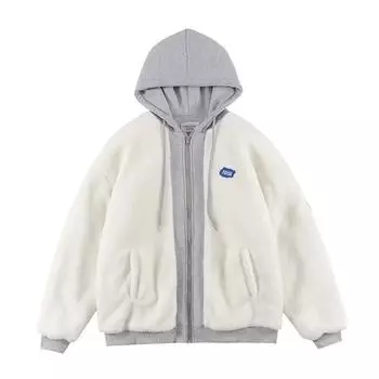 MAITA зимний свитер с капюшоном, женская стеганая куртка, свитер для пары, модное толстое пальто L чёрный