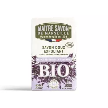 Maitre Savon de Marseille Savon de Exfoliant Bio 100г (лаванда)