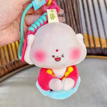 Maitreya Bodhisattva Buddha Tathagata Buddha Plush Keychain Themed Temples Maitreya Joy