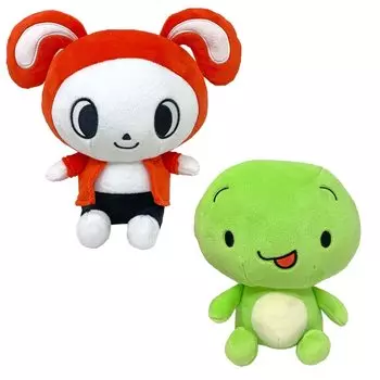 Maizen Sisters Big Plush Toy Sitting Pose All 2 Types Set Mikey Zenichi 21cm Official Goods Approx.