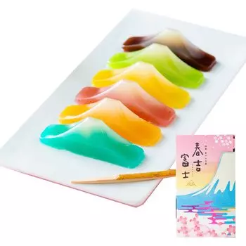 Мэйдзи Пищевая промышленность Харуёси Фудзи Фудзи Якитан 6 штук Кондитерские изделия Йокан Поздравления