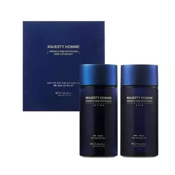 Majesty Homme Wrinkle & Whitening Skin Lotion Set, 2 pieces