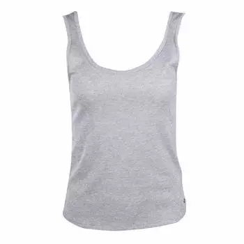 Женская базовая майка в рубчик с круглым вырезом DEELUXE 74