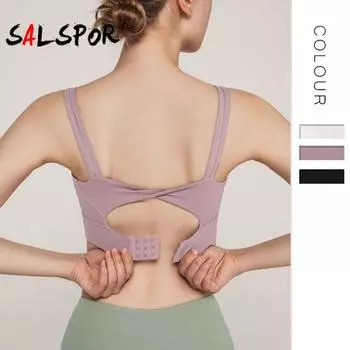 Майка для йоги, фитнес-бюстгальтер для девочек, красивое спортивное нижнее белье без рукавов, женская спортивная одежда для спортзала, бюстгальтеры для бега