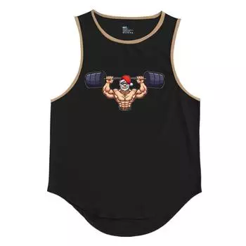 Майка для мужчин, майка с мышцами, майка для тренажерного зала, баскетбола, майка, тренировочная одежда для мужчин M хаки/чёрный